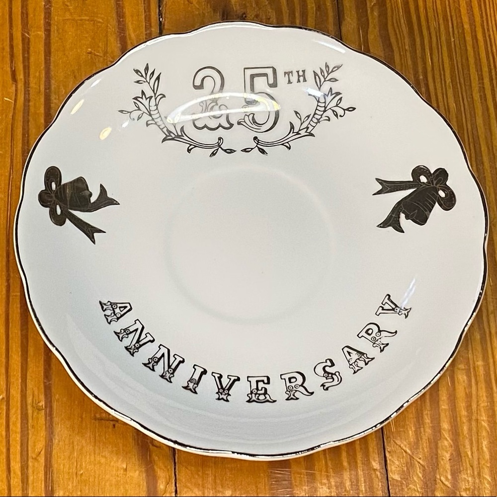 Lefton China Hand-Painted 4930 “25th Anniversary” Plate